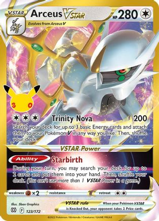 Arceus VSTAR 123 - Holofoil ME 30th Celebration Classic Collection - Classic Collection