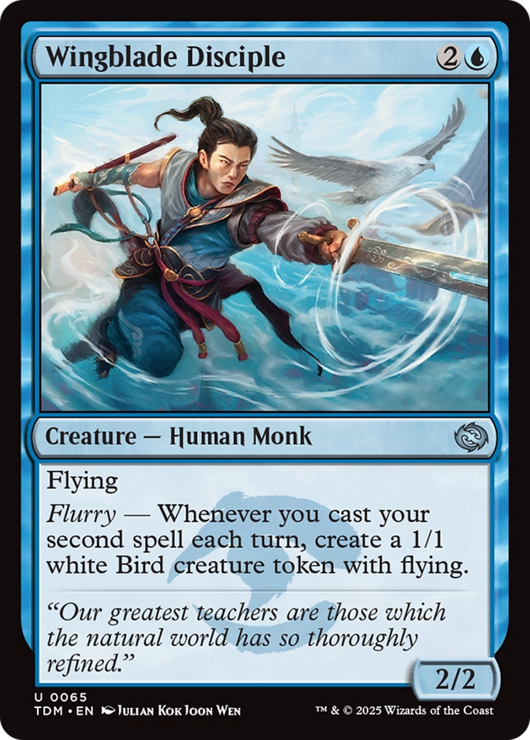 Wingblade Disciple (TDM-065) - Tarkir: Dragonstorm Foil
