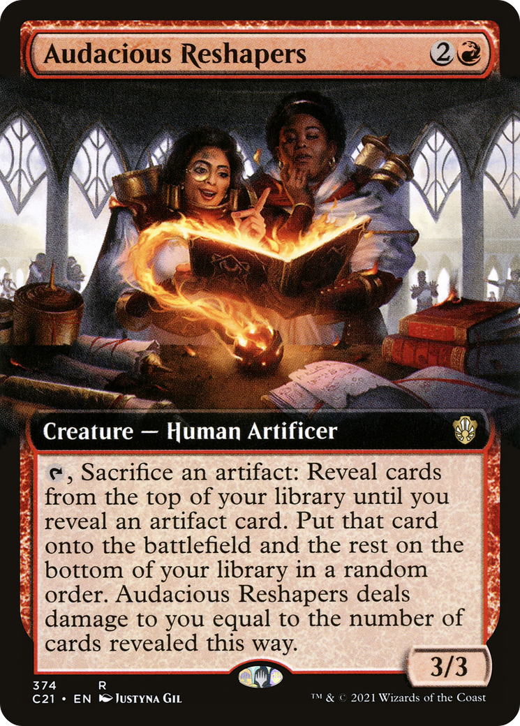 Audacious Reshapers (Extended Art) (C21-374) - Commander 2021: (Extended Art)