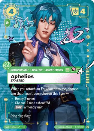 Aphelios, Exalted (Showcase) (179/167) - Radiance Foil