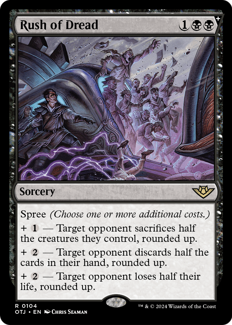 Rush of Dread (OTJ-104) - Outlaws of Thunder Junction: (spree) Foil