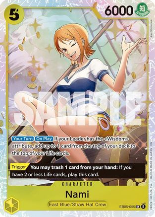 Nami (055) (Alternate Art) (EB05-055) - Extra Booster: One Piece Heroine's Edition Vol. 2 Foil