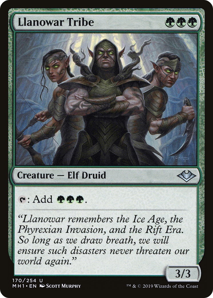 Llanowar Tribe (MH1-170) - Modern Horizons Foil