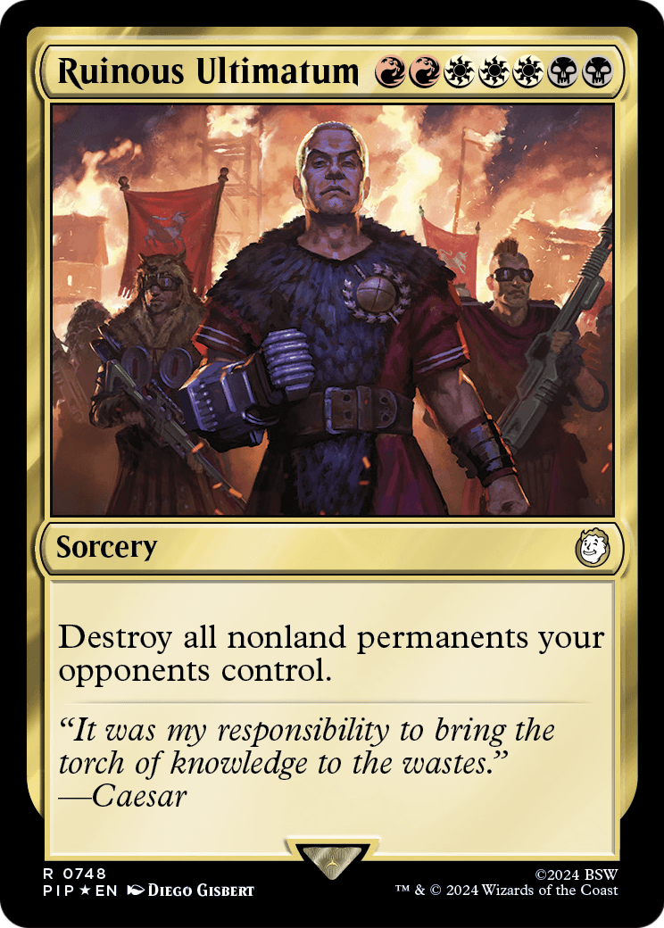 Ruinous Ultimatum (Surge Foil) (PIP-748) - Fallout Foil
