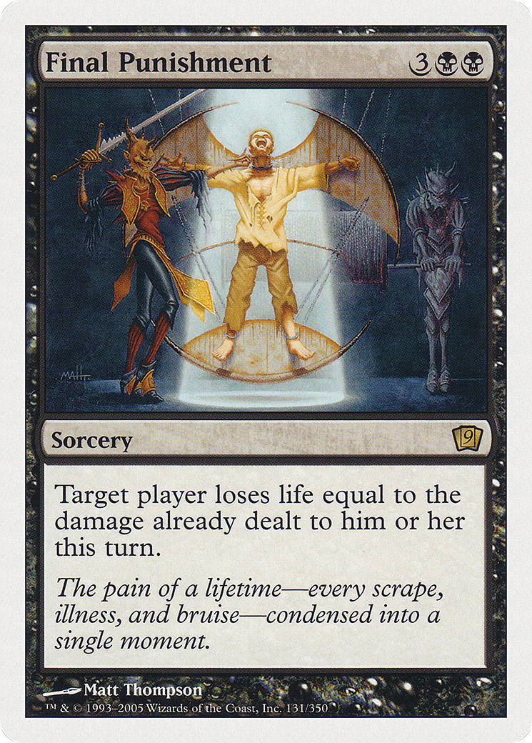 Final Punishment (9ED-131) - 9th Edition