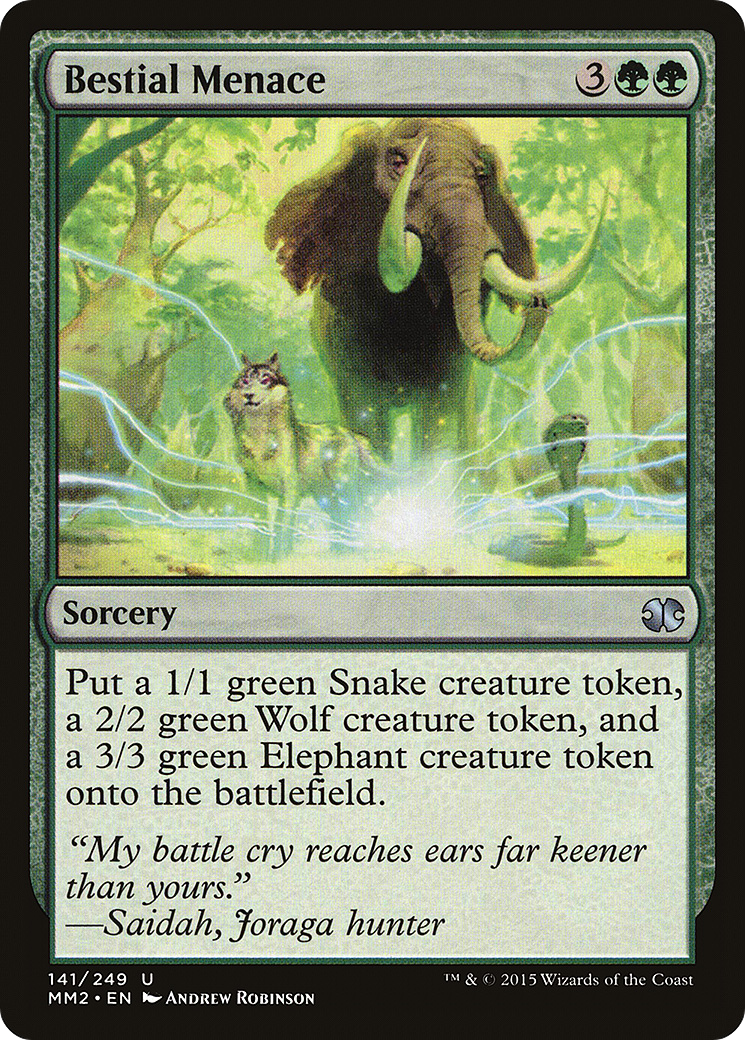 Bestial Menace (MM2-141) - Modern Masters 2015