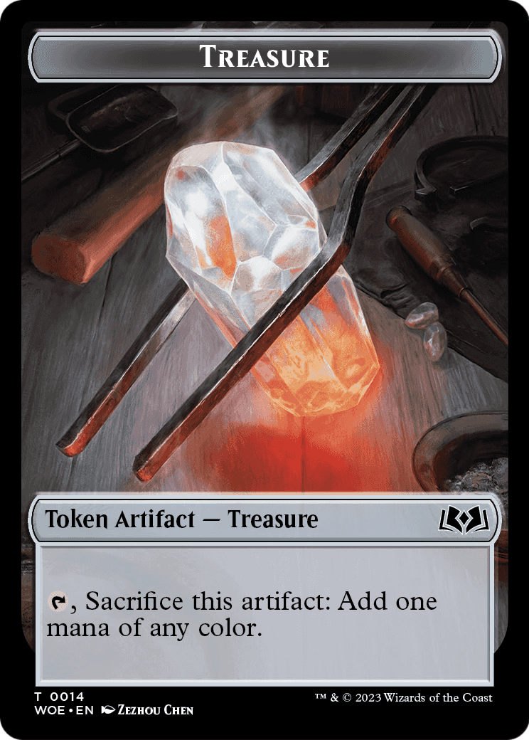 Treasure (TWOE-014) - Wilds of Eldraine Tokens Foil
