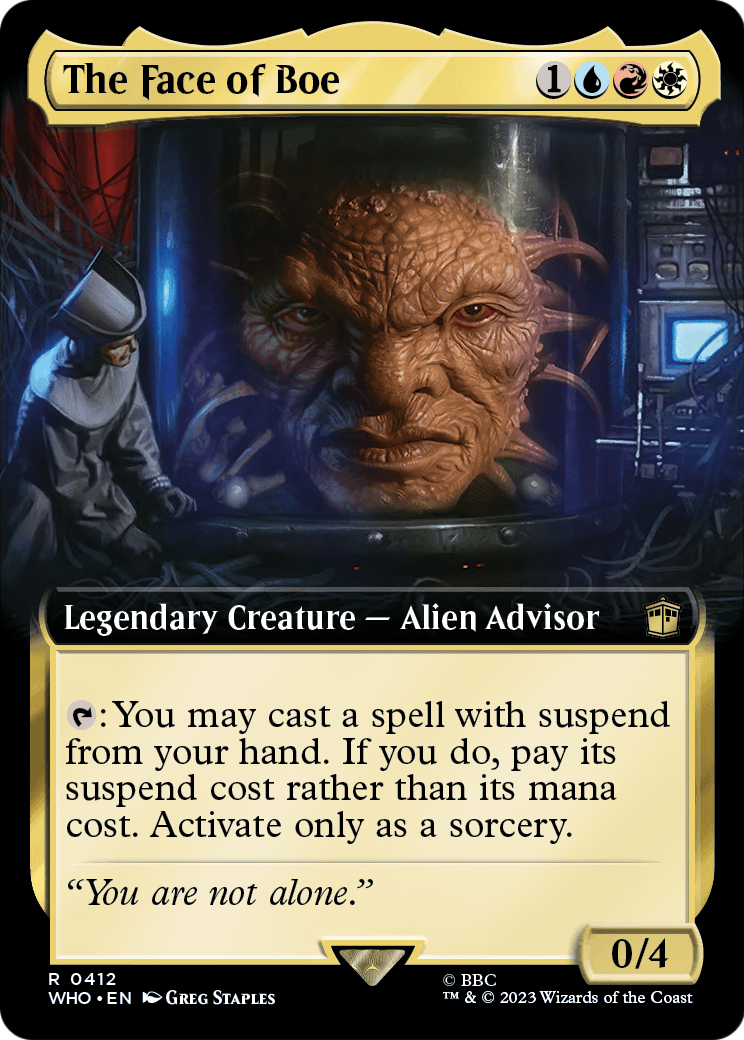 The Face of Boe (Extended Art) (WHO-412) - Doctor Who: (Extended Art) Foil