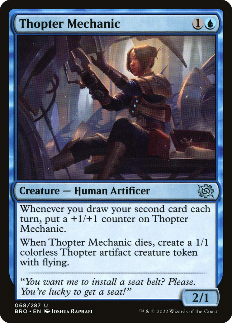 Thopter Mechanic (BRO-068) - The Brothers' War Foil