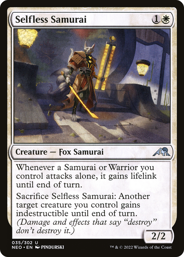 Selfless Samurai (NEO-035) - Kamigawa: Neon Dynasty