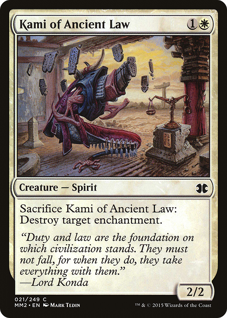 Kami of Ancient Law (MM2-021) - Modern Masters 2015 Foil