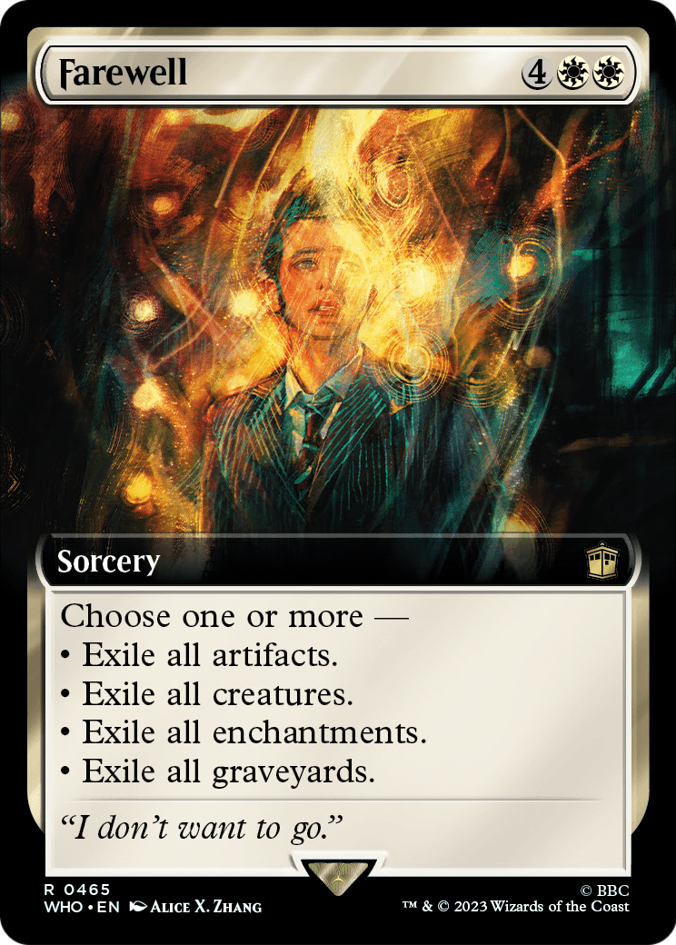 Farewell (Extended Art) (WHO-465) - Doctor Who: (Extended Art) Foil