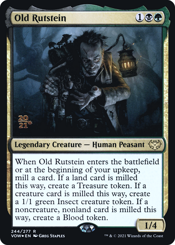 Old Rutstein (PRE-244) - Innistrad: Crimson Vow Promos Foil
