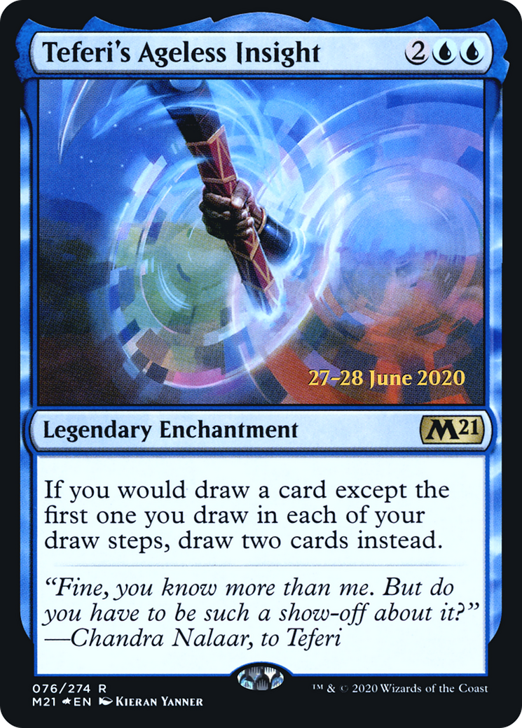 Teferi's Ageless Insight (PRE-76S) - Core Set 2021 Promos Foil