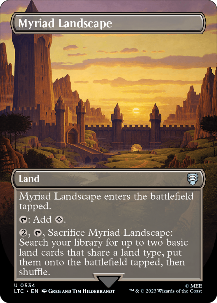 Myriad Landscape (Borderless) (LTC-534) - Tales of Middle-earth Commander Foil