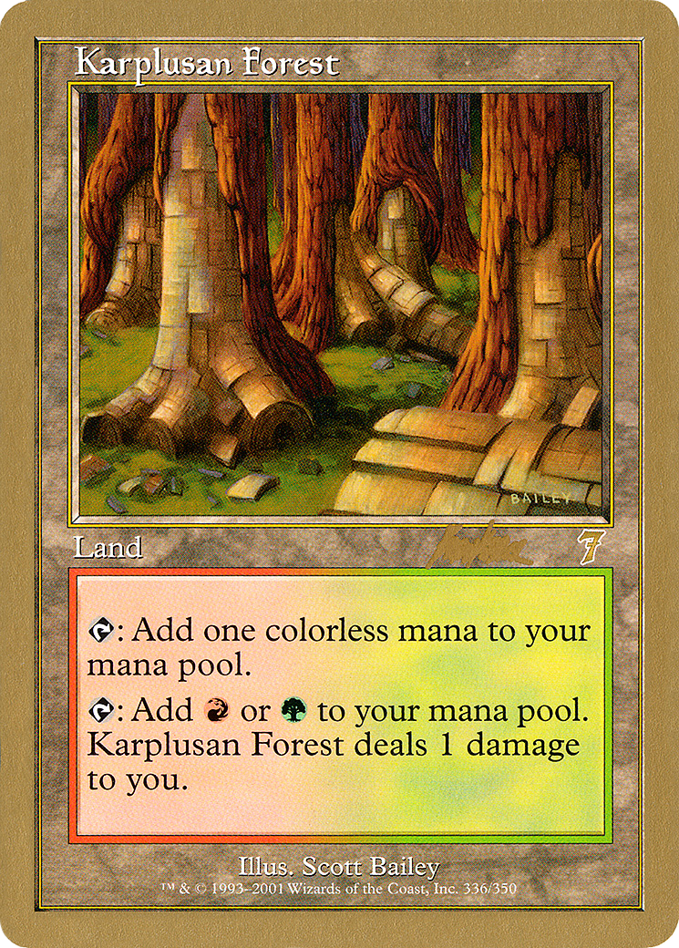 Karplusan Forest - 2002 Brian Kibler (7ED) (WCD-BK336) - World Championship Decks 2002