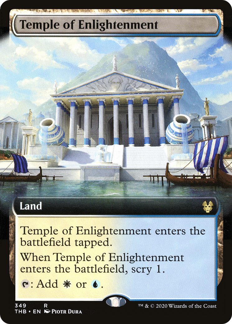 Temple of Enlightenment (Extended Art) (THB-349) - Theros Beyond Death: (Extended Art) Foil