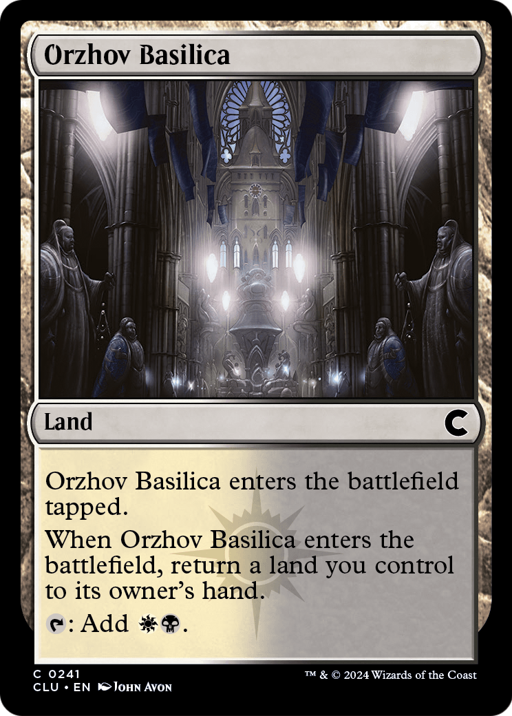 Orzhov Basilica (CLU-241) - Ravnica: Clue Edition