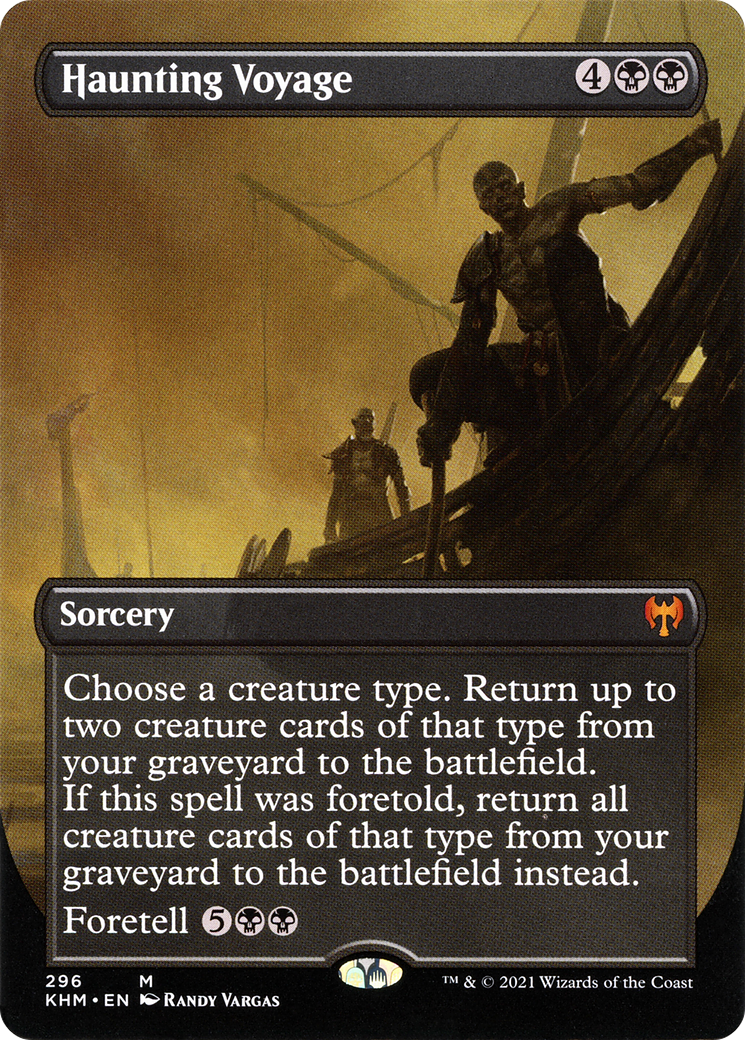 Haunting Voyage (Borderless) (KHM-296) - Kaldheim Foil