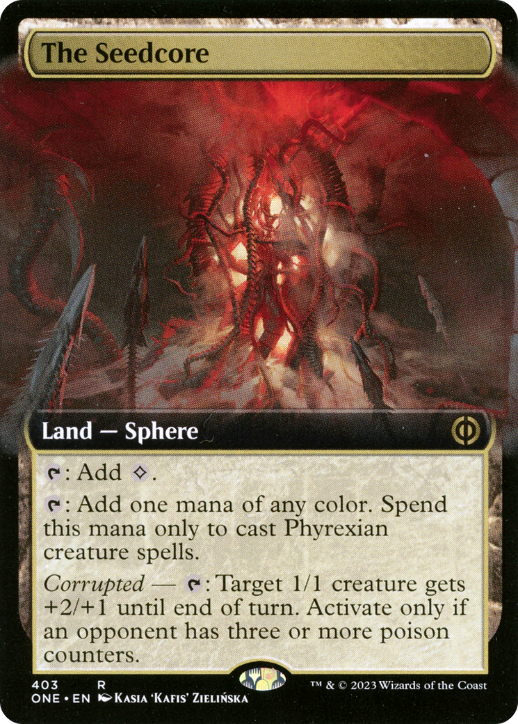 The Seedcore (Extended Art) (ONE-403) - Phyrexia: All Will Be One: (Extended Art)