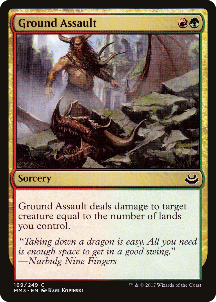 Ground Assault (MM3-169) - Modern Masters 2017 Foil