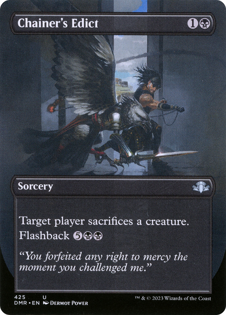 Chainer's Edict (Borderless) (DMR-425) - Dominaria Remastered Foil