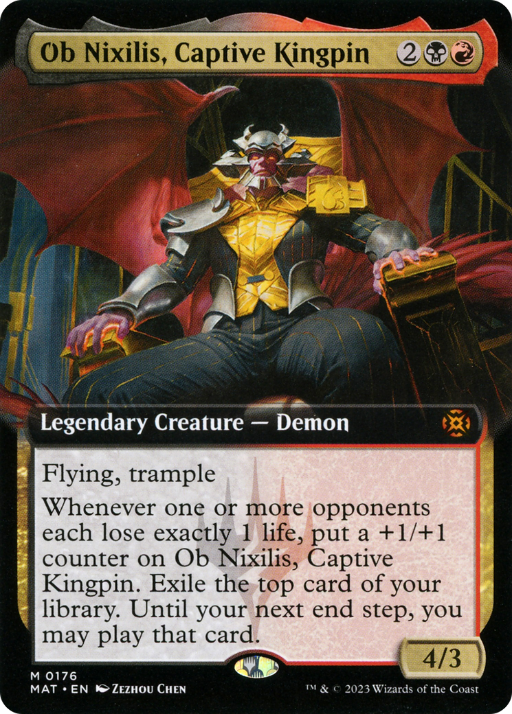 Ob Nixilis, Captive Kingpin (Extended Art) (MAT-176) - March of the Machine: The Aftermath: (Extended Art)