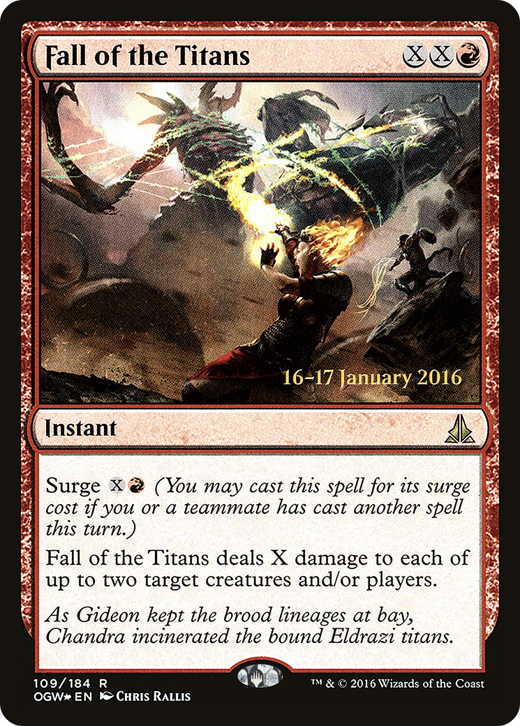 Fall of the Titans (PRE-109S) - Oath of the Gatewatch Promos Foil