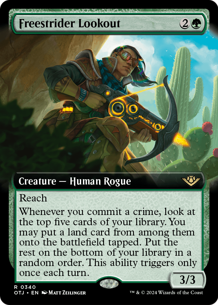 Freestrider Lookout (Extended Art) (OTJ-340) - Outlaws of Thunder Junction: (Extended Art)