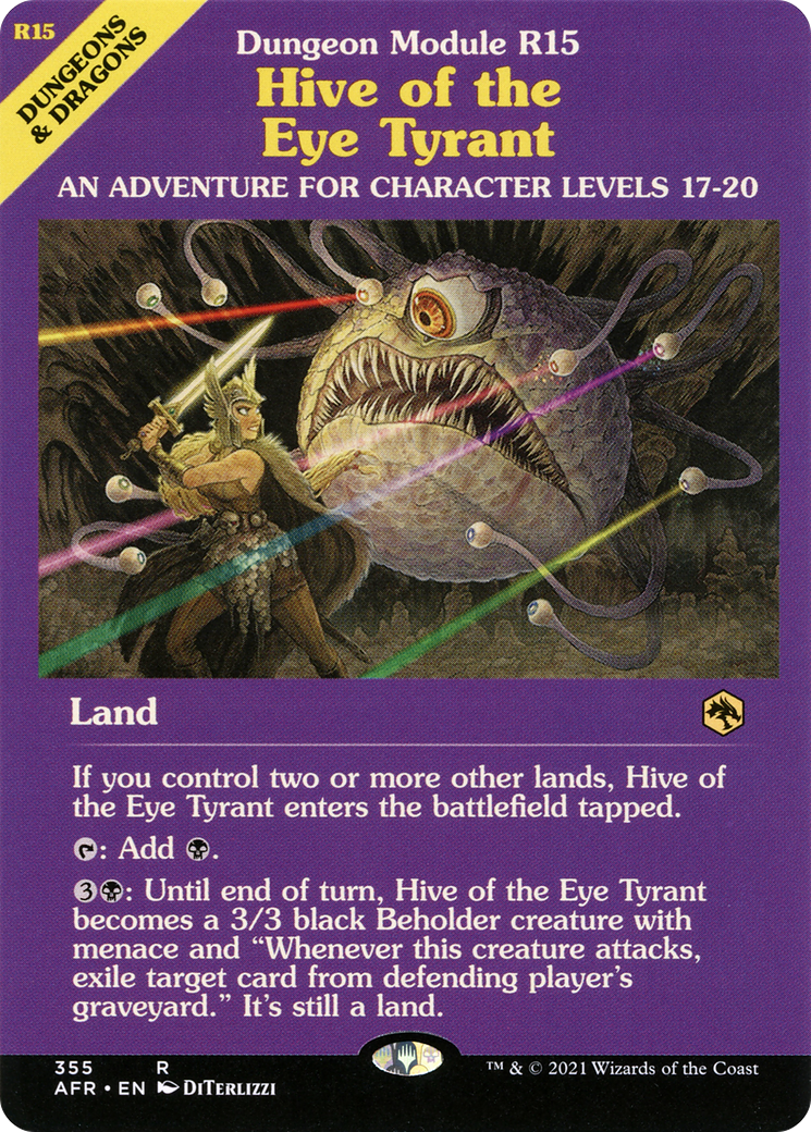 Hive of the Eye Tyrant (Dungeon Module) (AFR-355) - Adventures in the Forgotten Realms: (Showcase) Foil