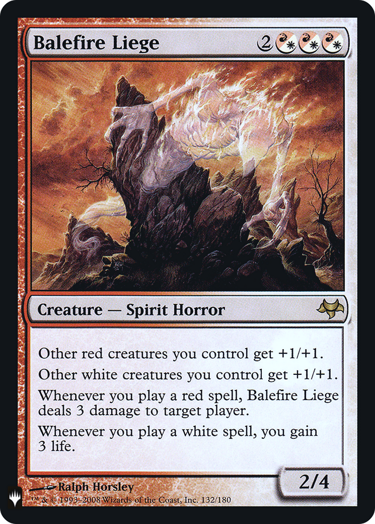 Balefire Liege (LIST-EVE-132) - The List Foil