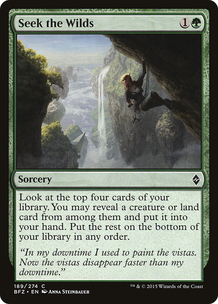 Seek the Wilds (BFZ-189) - Battle for Zendikar