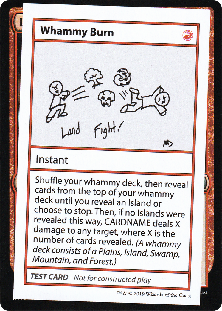 Whammy Burn (No PW Symbol) (CMB1-) - Mystery Booster Playtest Cards 2021