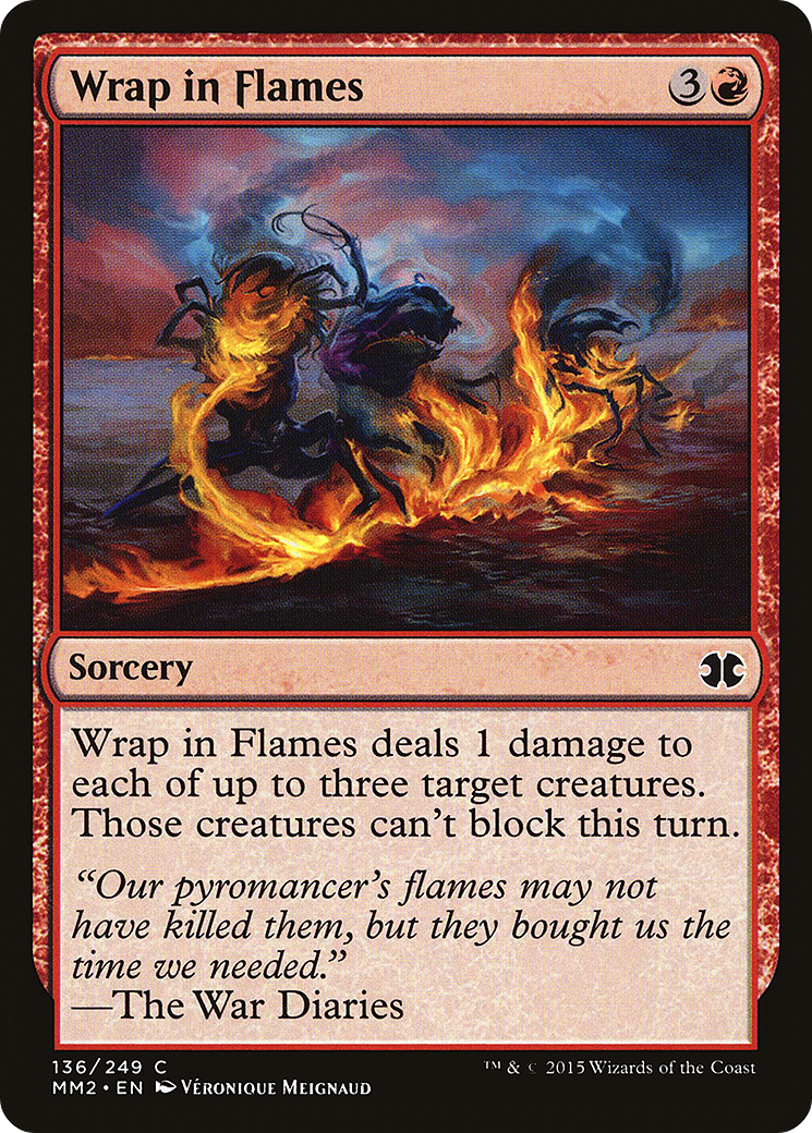 Wrap in Flames (MM2-136) - Modern Masters 2015 Foil