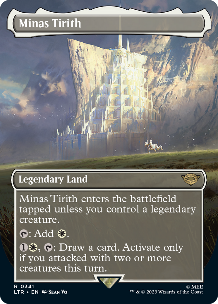 Minas Tirith (0341) (Borderless) (LTR-341) - The Lord of the Rings: Tales of Middle-earth Foil