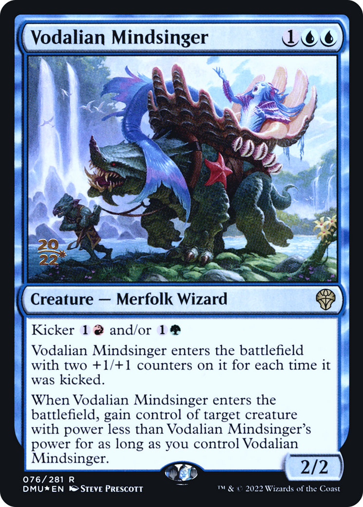Vodalian Mindsinger (PRE-076) - Dominaria United Promos Foil