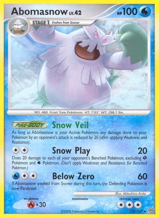 Abomasnow - Reverse Holofoil Stormfront - Rare