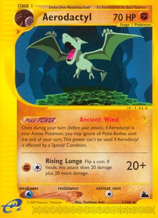 Aerodactyl - Reverse Holofoil Skyridge - Rare