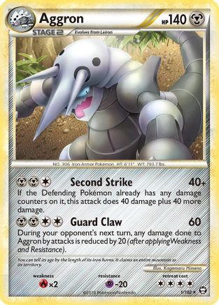 Aggron - Holofoil Triumphant - Holo Rare