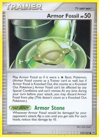 Armor Fossil - Reverse Holofoil Platinum - Common