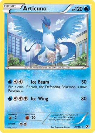 Articuno 032 - Reverse Holofoil Legendary Treasures - Holo Rare
