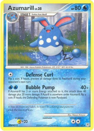 Azumarill Diamond and Pearl - Rare