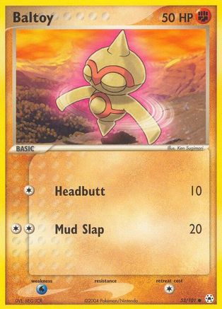 Baltoy - 53/101/101 - Reverse Holofoil Hidden Legends - Common