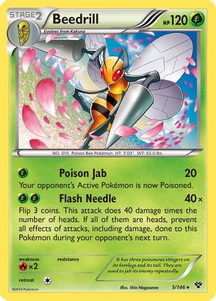 Beedrill - Reverse Holofoil XY Base Set - Rare