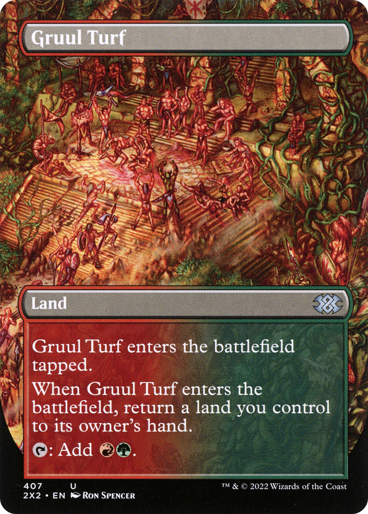 Gruul Turf (Borderless) (2X2-407) - Double Masters 2022
