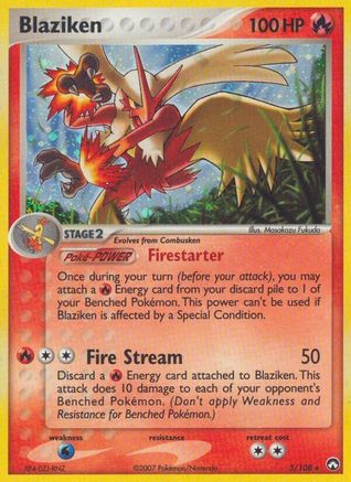 Blaziken - Holofoil Power Keepers - Holo Rare