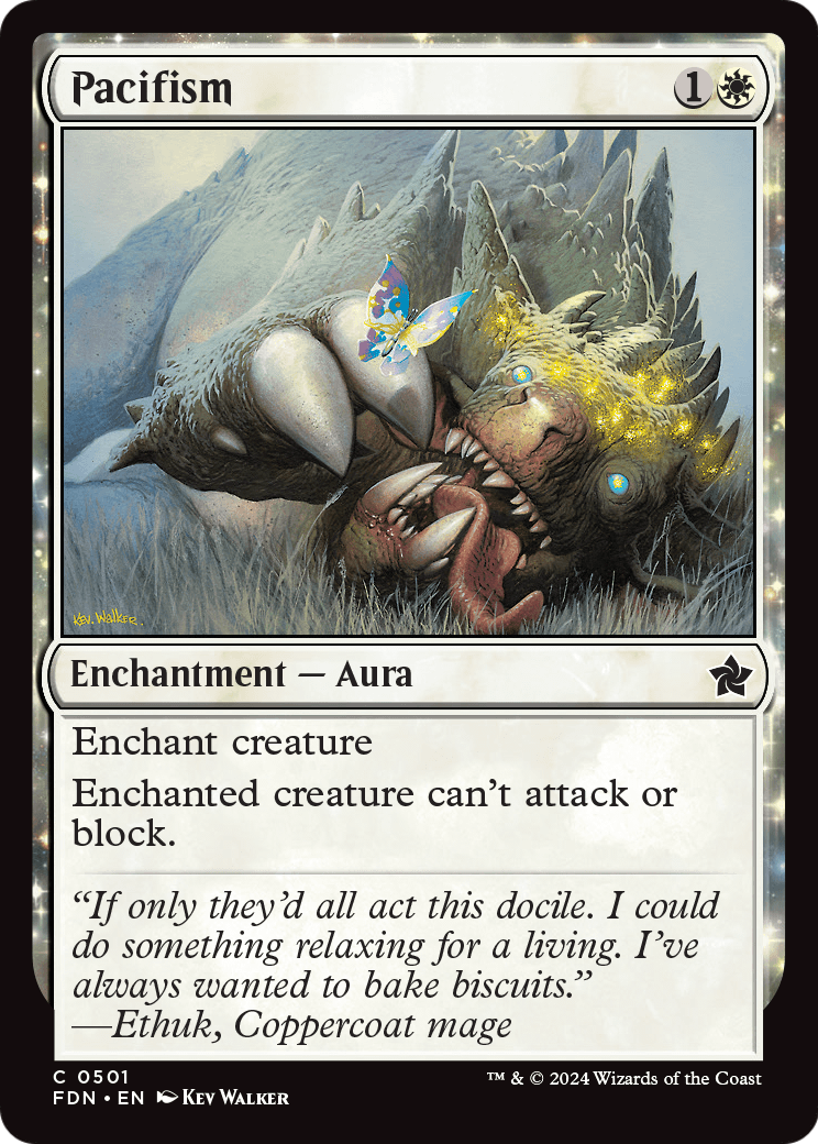 Pacifism (FDN-501) - Foundations: (enchantment)