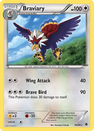 Braviary - Reverse Holofoil Emerging Powers - Holo Rare