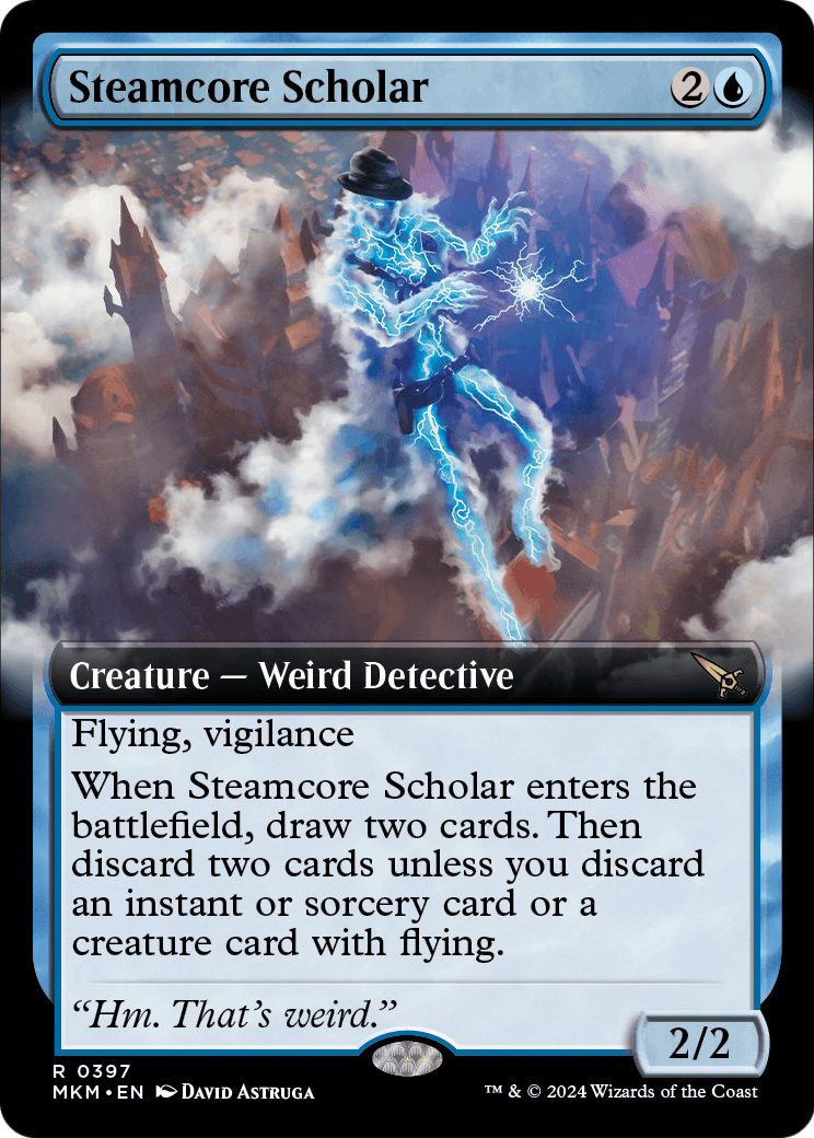 Steamcore Scholar (Extended Art) (MKM-397) - Murders at Karlov Manor: (Extended Art)