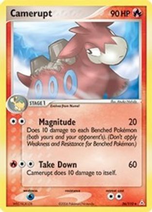 Camerupt - Reverse Holofoil Holon Phantoms - Uncommon